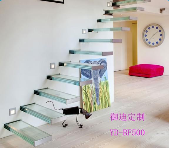 御迪定制 玻璃懸浮樓梯 YD-BF500