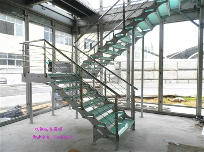 雙鋼板直樓梯 定制廠家 YD-SG600