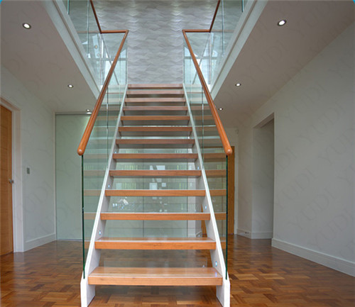 雙鋼板鋼木直樓梯，YD-GMZ508